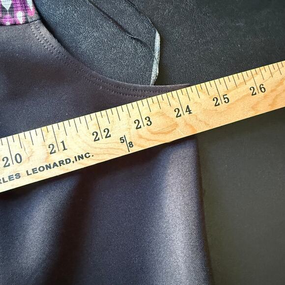 GABBY SKYE 20W Plus Size Chevron Dress Pink Black White Flattering Classic Style - Picture 4 of 9